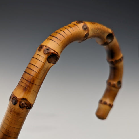 アンティーク 紳士用 バンブーステッキ 杖 91cm